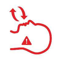 Blocked airways icon